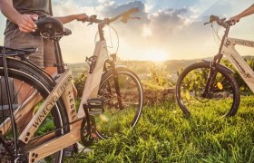 Geführte Touren mit dem Holz E-Bike, © WinEcycle Tours Geführte Touren mit dem Holz E-Bike, © WinEcycle Tours