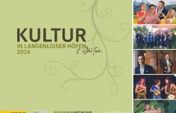 Kultur in Langenloiser Höfen und Gärten