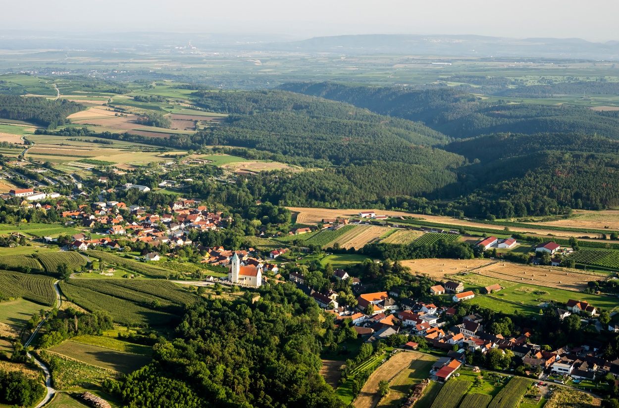 Schiltern von oben