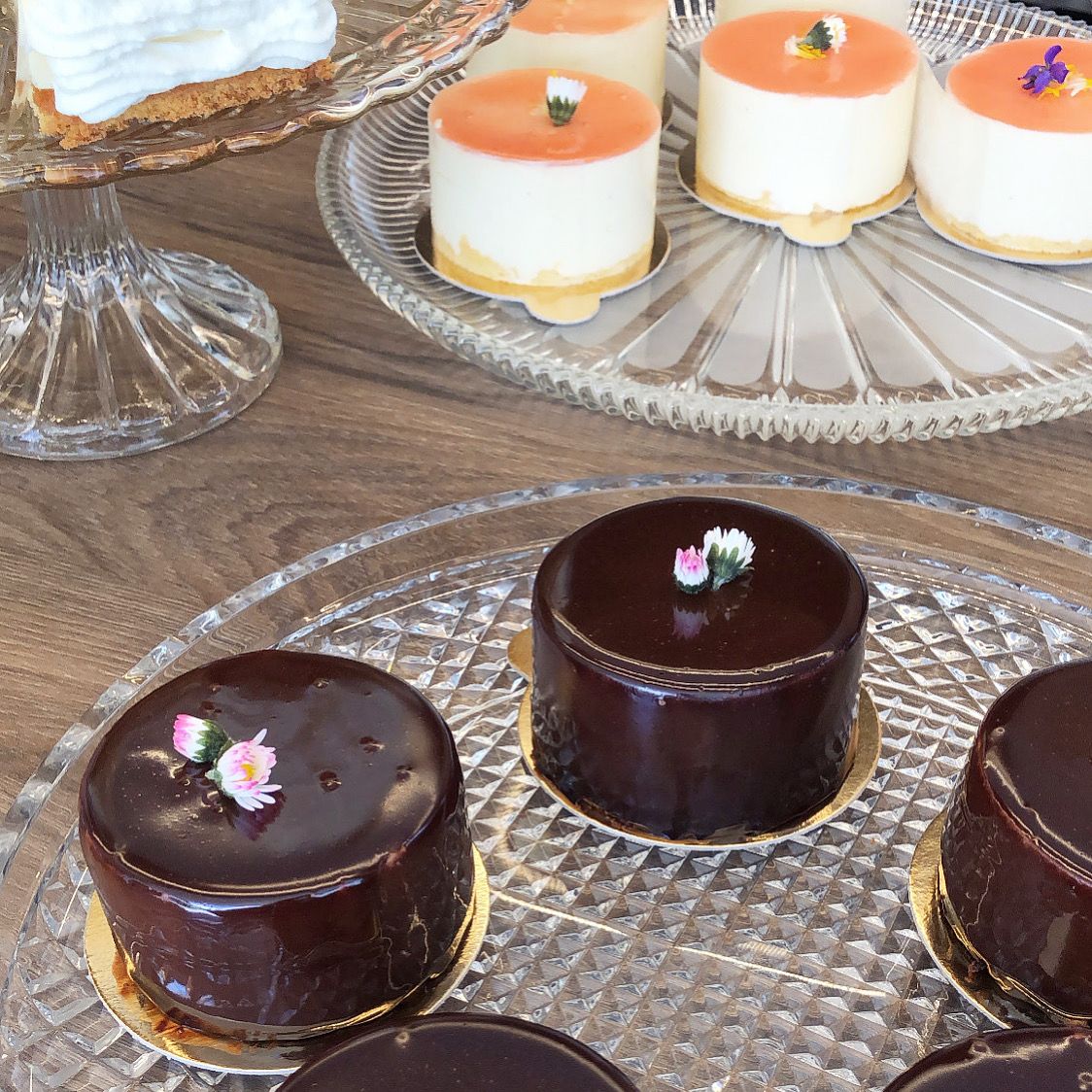 Dessert im Innenhof