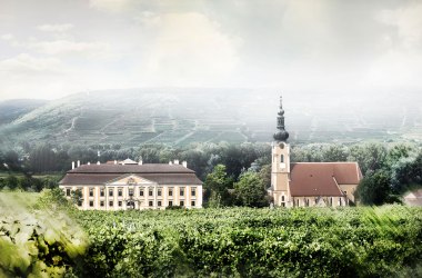 Gobelsburg: Blick auf Kirche und Schloss, © POV Robert Herbst